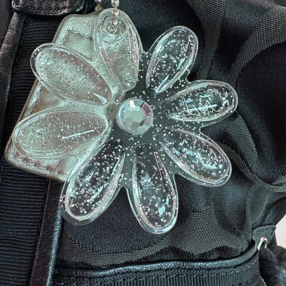 Coach Black Poppy Hand Bag with Silver Hangtag - Picture 5 of 12